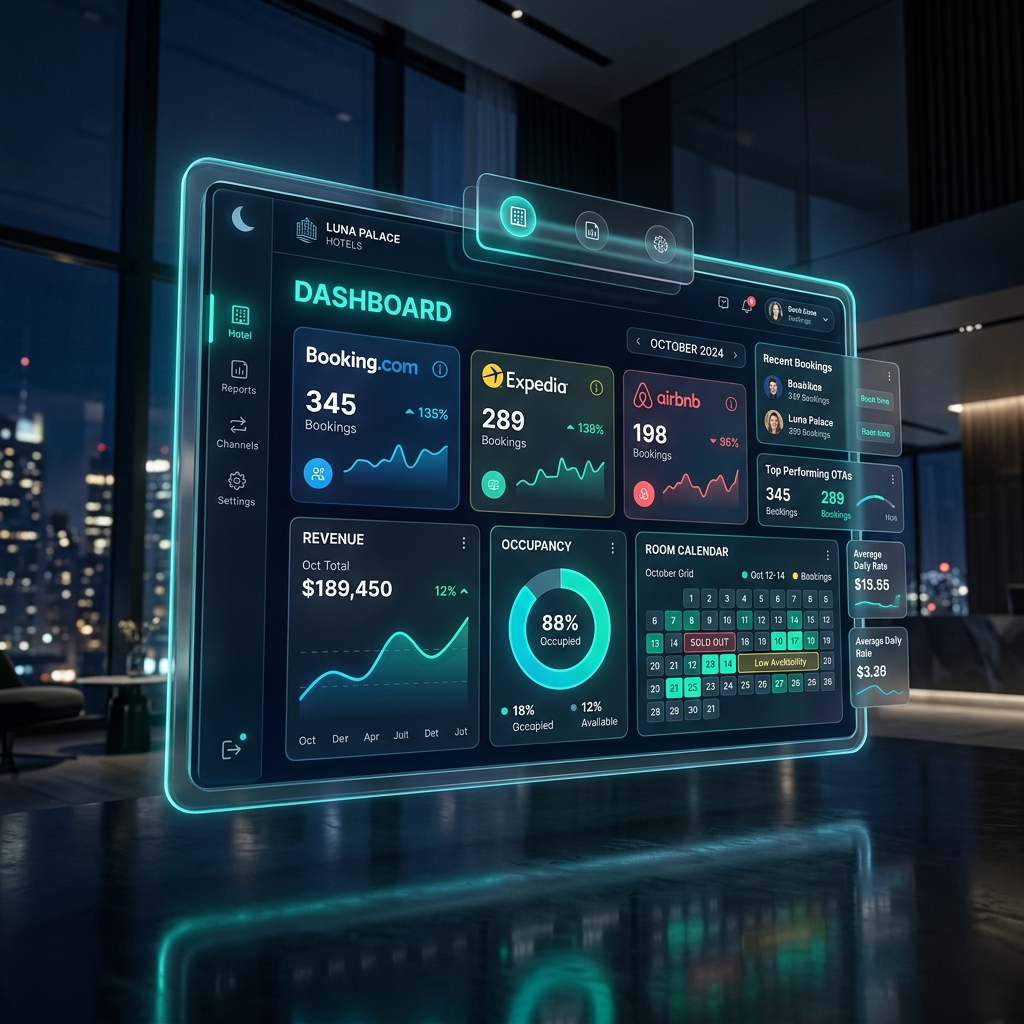 99bookin Channel Manager Dashboard
